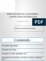 Impuestos Colombia Aspectos Generales