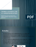 Teoria General de La Administracion: Presentado Por:Luis Francisco Parra Aguirre Y Sebastian Camilo Rios Silva