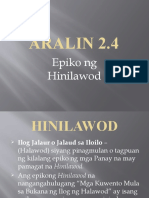 Aralin 2.4 - Epiko NG Hinilawod