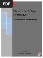 Discurso Obispo Strossmayer