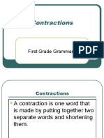 Contractions: First Grade Grammar