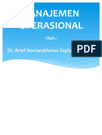 Manajemen Operasional: Dr. Arief Noviarakhman Zagladi, SE, MM
