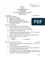 FY BSc Biotechnology Chemistry Exam Questions Fundamentals