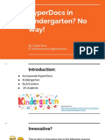 Hyperdocs in Kindergarten No Way