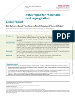 Robotic Mitral Valve Repair For Rheumatic Mitral Stenosis and Regurgitation: A Case Report