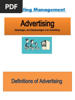 Marketing Management: Advertising Advertising