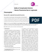 A Case of Comorbidity of Complicated Infective Endocarditis and Severe Pneumonia Due To Legionella Pneumophila