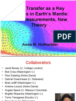 Heat Transfer As A Key Process in Earth's Mantle: New Measurements, New Theory