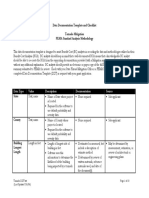 Data Documentation Template and Checklist 