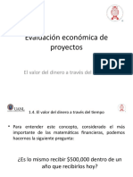 Evaluación Económica de Proyectos - 1.4 Valor Del Dinero en El Tiempo