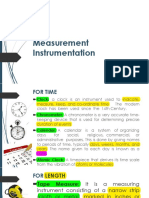 Measurement Instrumentation SS2020
