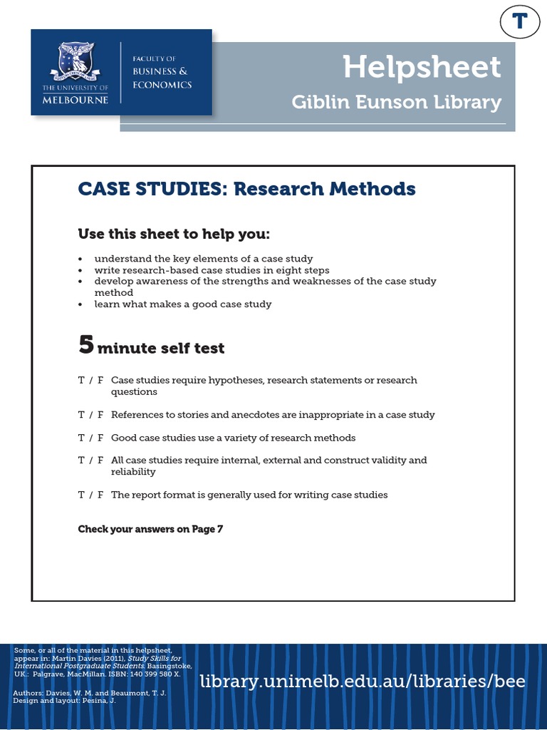 PRR10 Case Studies Research Methods PDF