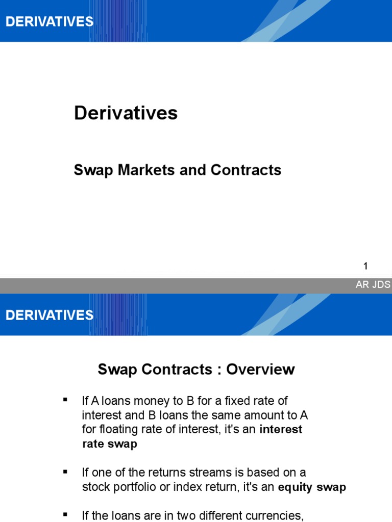 Understanding Swap Contracts in Finance | PDF | Swap (Finance ...
