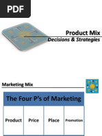 Decisions & Strategies: Product Mix