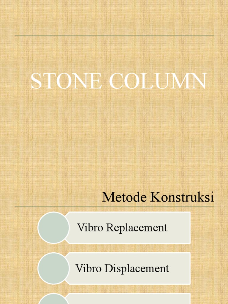 Metode Konstruksi Stone Column | PDF | Seni | Sains & Matematika