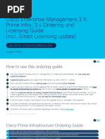 Cisco Prime Infrasstructure - Ordering Guide