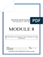 Module 8 Disciplines and Ideas in The Applied Social Sciences