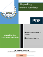 Unpacking Curriculum Standards