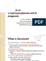 Serotonin or 5-Hydroxytryptamine and Its Antagonists