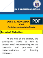 Contextualizing Education Curriculum