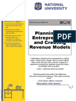 Planning For Entrepreneurs and Creating Revenue Models: FLEX Course Material