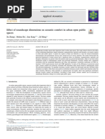 Effect of Soundscape Dimensions On Acoustic Comfort in Urban Open Publicspaces