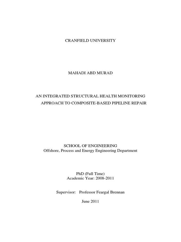 Integrated Structural Health Monitoring | PDF | Composite Material ...