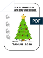 Tata Ibadah Natal Yapendik 2018