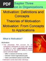 Chapter Three Motivation in Organizations