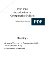 PSC 1001 Introduction To Comparative Politics: Professor Bruce Dickson