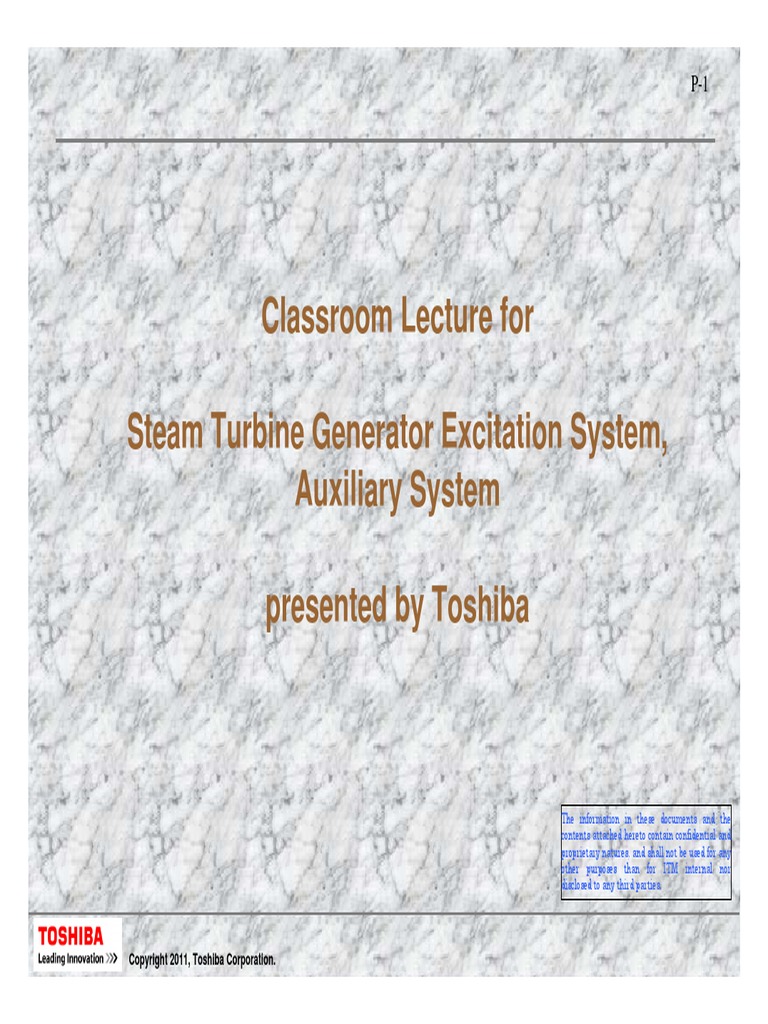 (Elec) Generator Excitation System PDF Rectifier Electric Generator
