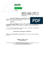 Port. 71 - Designar Valdenice Barros Gomes - Fiscal de Contrato
