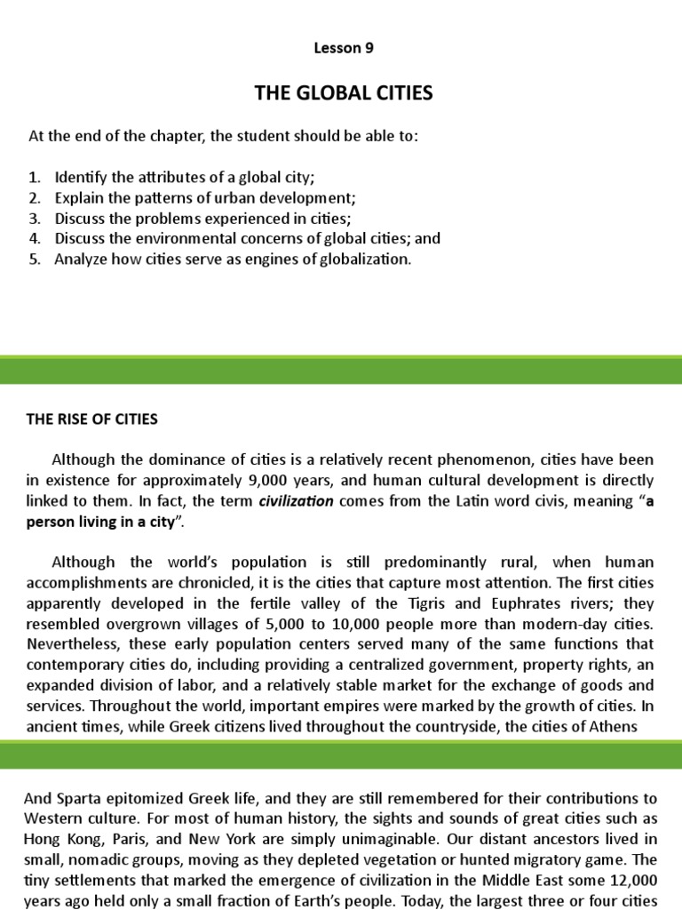 Contemporary Lesson 10 | PDF | Community | Suburb