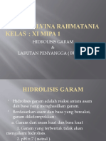 Alvina Hidrolisis Dan Penyangga