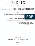 Pie IX Et Les Etudes Classiques 000000420