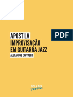 Aprenda técnicas de improvisação em guitarra jazz