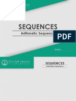 Sequences: Arithmetic Sequence