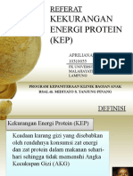 Kekurangan Energi Protein (KEP) : Referat