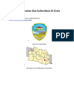 Daftar Kecamatan Dan Kelurahan Di Kota Tasikmalaya