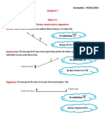 Rectas, Semirrectas y Segmentos