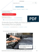 Entenda Qual a Película Para Carros Permitida Por Lei [2020]