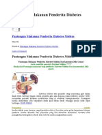 Pantangan Makanan Penderita Diabetes Melitus