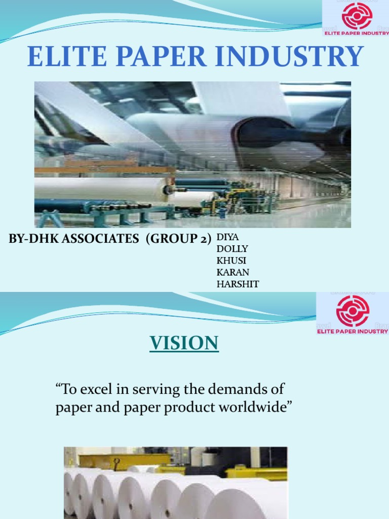 Project Report Paper Industry PDF
