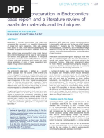 Glide Path Preparation in Endodontics: Case Report and A Literature Review of Available Materials and Techniques