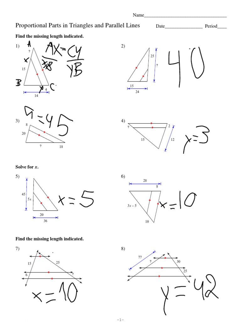 7-proportional-parts-in-triangles-and-parallel-lines-pdf-geometric