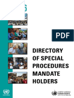 Directory of Special Procedures Mandate Holders