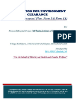 Application For Environment Clearance: (Conceptual Plan, Form I & Form IA)