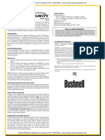 Pistolas Medidoras Radares de Velocidad 101911 Bushnell Manual Ingles