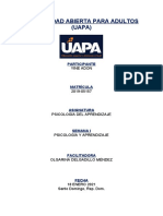 Tareas 1 Al 5 Psicología Del Aprendizaje UAPA