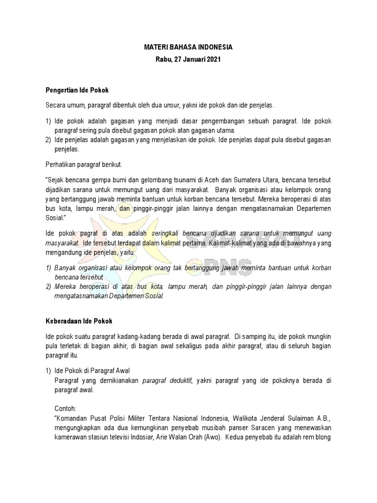 Pmnb A Ide Pokok